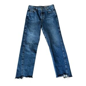 Ag Adriano Goldschmied Twisted Alexis High Rise Vintage Straight Crop Jeans 28